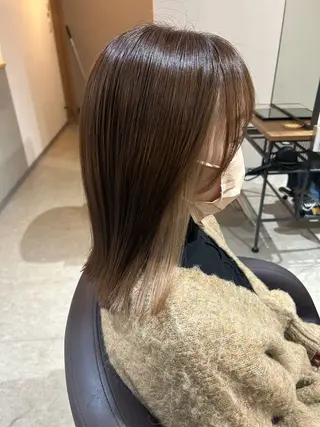 ミディアム カラー miri.. 久留米のヘアスタイル