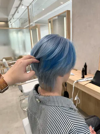 ショート カラー 艶髪・透明感カラー ✨若松良樹のヘアスタイル