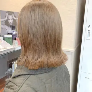 ミディアム カラー NUMBER_ ユイナのヘアスタイル