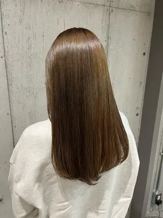 ロング カラー ヘアアレンジ 傷ませないカラー・ ボブ・リクト💥のヘアスタイル
