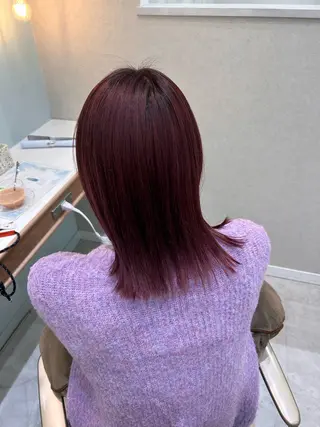 セミロング 艶カラー🌟 kanonのヘアスタイル