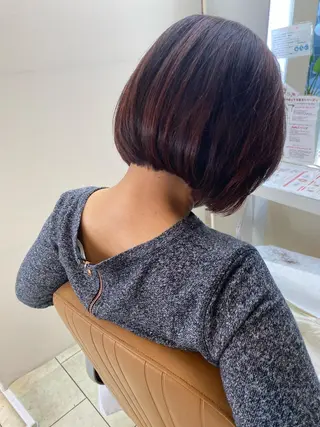 ショート カラー レイヤー/ベージュ カラー/ハシモトのヘアスタイル