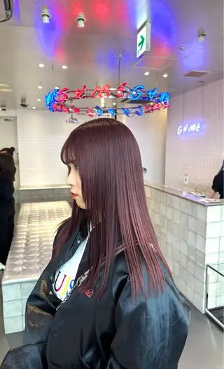 セミロング カラー 🌈ベージュ艶髪🌈 ユウトのヘアスタイル