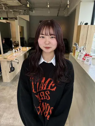 ロング カラー ヘアアレンジ yuka🥕 橿原神宮前のヘアスタイル