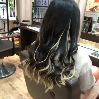 セミロング カラー 大阪長居🌱野見山 卓也のヘアスタイル