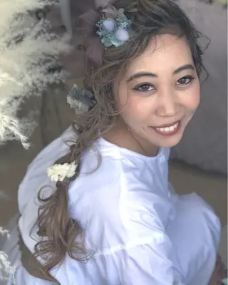 ロング ヘアアレンジ ORIKA 美容室のヘアスタイル