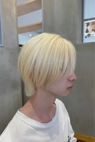 カラー メンズ hono🐬カラー 特化/ハイトーンのヘアスタイル