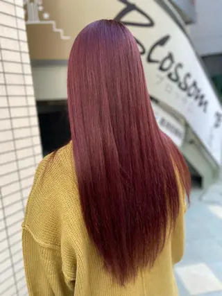 ロング カラー 菊地 美憂のヘアスタイル