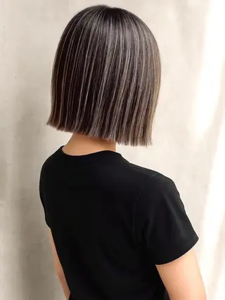 カラー 似合わせカット/デ ザインカラー/阿部建のヘアスタイル