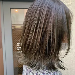 ミディアム 西岡 優太のヘアスタイル