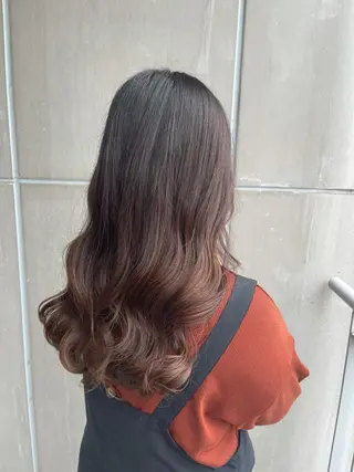 ロング かめい りなのヘアスタイル