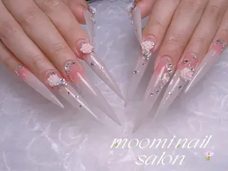 ロング Moomi あずりのネイルデザイン