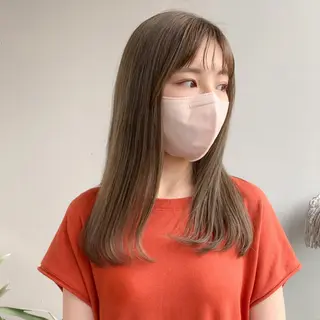 セミロング カラー 中屋恵美🎨 Designカラーのヘアスタイル
