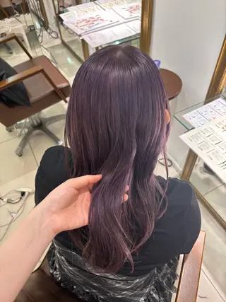 セミロング 韓国カシスピンク🩰 mai🐰ྀི🤍のヘアスタイル