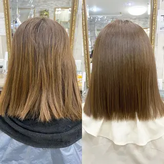 ミディアム 土屋朱理/ ハイトーンカラーのヘアスタイル