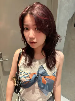 ミディアム kurune所属・kurune fuyuのヘアスタイル