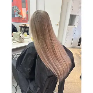 ロング 韓国ヘア×ハイトーン AYA💫のヘアスタイル