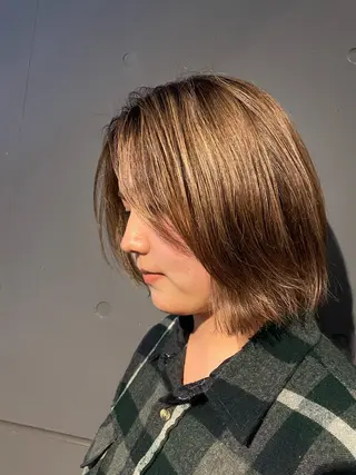 セミロング shoko/ 海外ガール風パーマのヘアスタイル