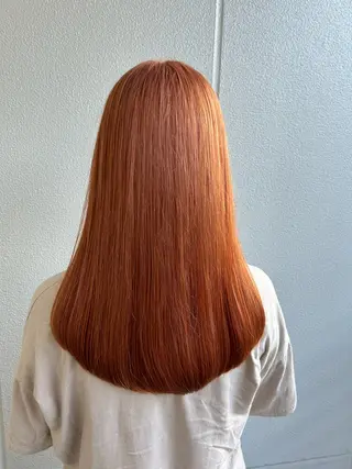 セミロング カラー 《暖色/韓国hair 》🇰🇷桑原ユキネのヘアスタイル