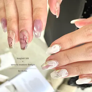 セミロング écrin所属・kouno megumiのネイルデザイン