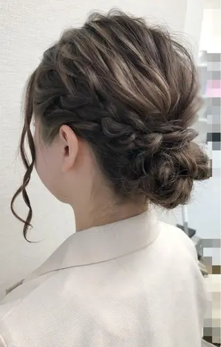 セミロング 最高級シールエクステ 💜Fave/あかねのヘアスタイル
