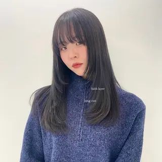 ロング 中山 遥のヘアスタイル