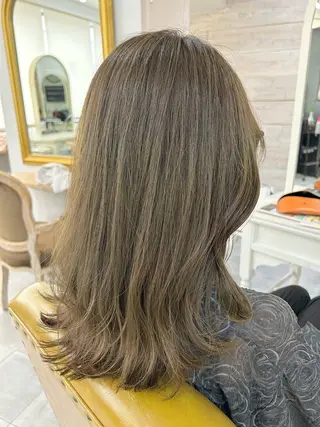 ミディアム カラー 顔まわりカット/ボブ /🧁とーこ🧁のヘアスタイル