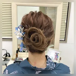 ヘアアレンジ 似合わせヘアメイク 💐オダギリチアキのヘアスタイル