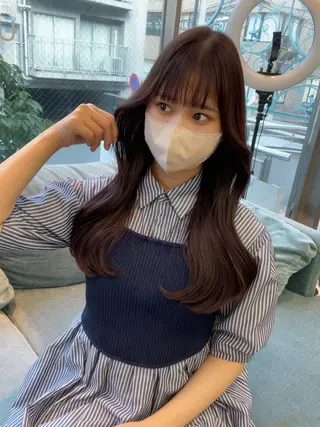 ロング 韓国ヘア🤍🇰🇷 ‪🫶🏻吉満のヘアスタイル