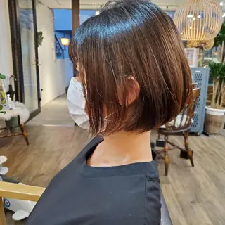 ショート カラー フリーランス所属・韓国ヘア レイヤー くびれヘアMATSUのヘアスタイル