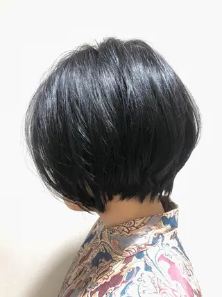 ショート カラー 似合わせ/小顔カット 🔷山方直也のヘアスタイル