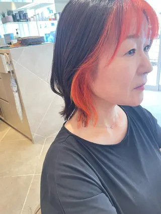 ミディアム カラー RINA 🦋🫧のヘアスタイル