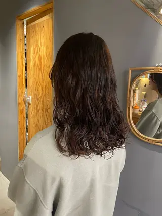 セミロング パーマ noa ☪︎のヘアスタイル