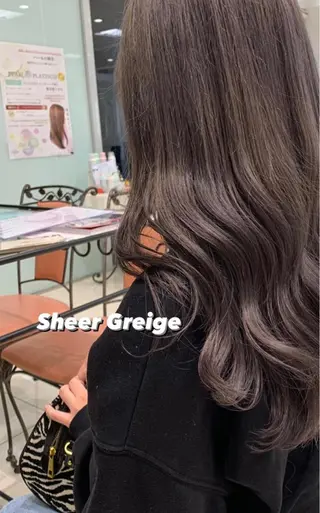 セミロング カラー 韓国ヘア/髪質改善 /艶カラー/sahoのヘアスタイル