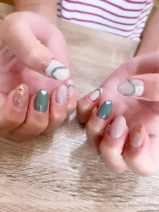 ミディアム cattleya nailのネイルデザイン