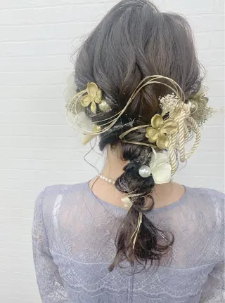 セミロング ヘアアレンジ GRANLUSSO 〜グランルッソ駅前店所属・木口 嘉美のヘアスタイル