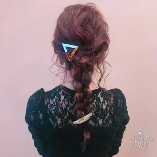 ロング カラー ヘアアレンジ MODE K's松原 YUMIのヘアスタイル