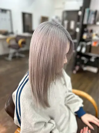 ミディアム カラー パーマ ヘアアレンジ 💚U-topia 💚佐藤優來💚のヘアスタイル