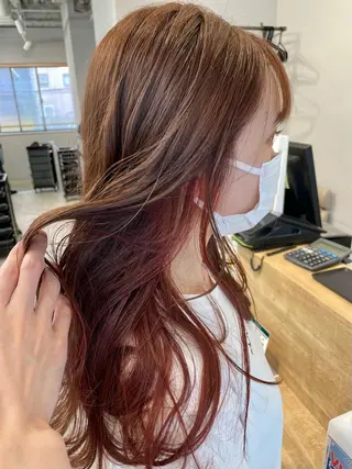 セミロング SAEKI【ior 】北千住店ブリーチのヘアスタイル