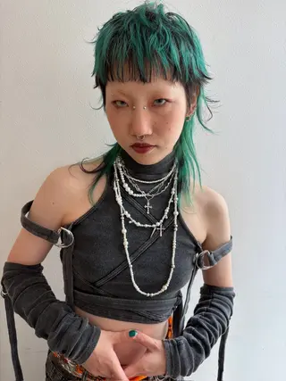 セミロング いりえ しゃけのヘアスタイル