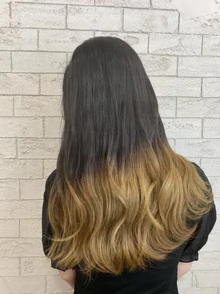 セミロング カラー Eleanor立川北口所属・🦋YUI 髪質改善 ブリーチ 着付け🦋のヘアスタイル