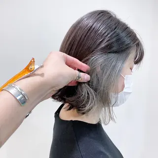 ミディアム カラー 縮毛矯正/髪質改善 /韓国風　山川春輝のヘアスタイル