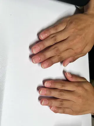 メンズ ネイル 爪ケア/深爪 自爪育成 🐰えむのネイルデザイン