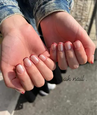 ショート ネイル ak nail .のネイルデザイン