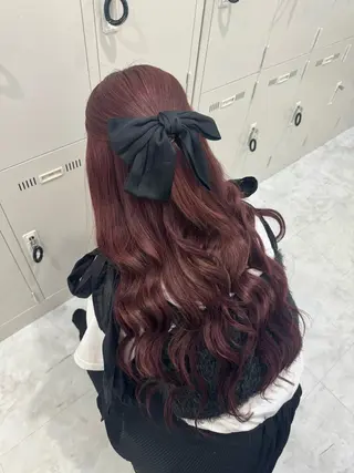 ロング カラー ダメージレスハイ トーン💖kanonのヘアスタイル