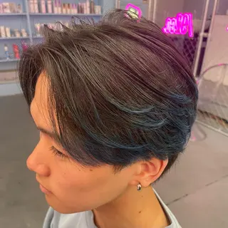 カラー メンズ メンズ特化/パーマ/ ブリーチ/福島 千颯のヘアスタイル