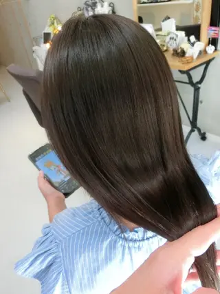 ロング パーマ ma cherie naoのヘアスタイル
