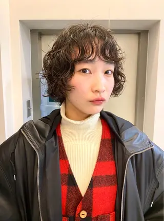 ショート パーマ ヒカル/ミディアム パーマ/ロングパーマのヘアスタイル