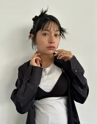 ミディアム the hinc所属・ami/大阪/暖色 /レイヤーカットのヘアスタイル