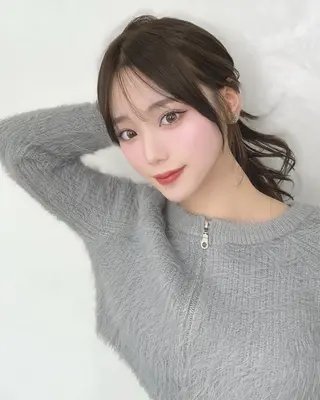 ロング Rayreee　原宿・表参道所属・前髪顔周り 韓国前髪Hirotoのヘアスタイル